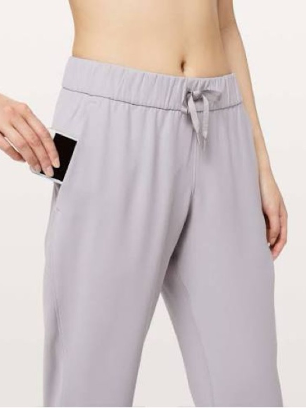 Lululemon on the fly pants with pockets  in grey size 10